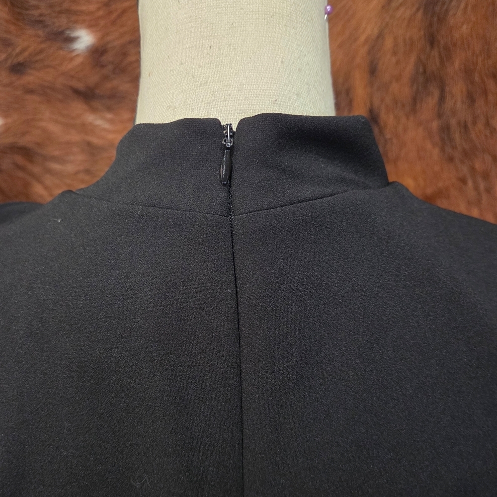 Shelby & Palmer Black Midi Dress with Bow Accent - Picture 5 of 7